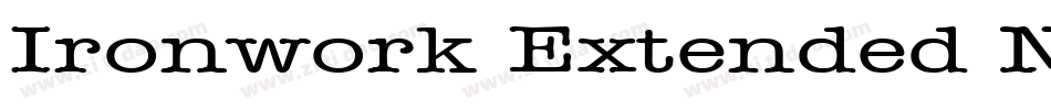 Ironwork Extended Normal字体转换